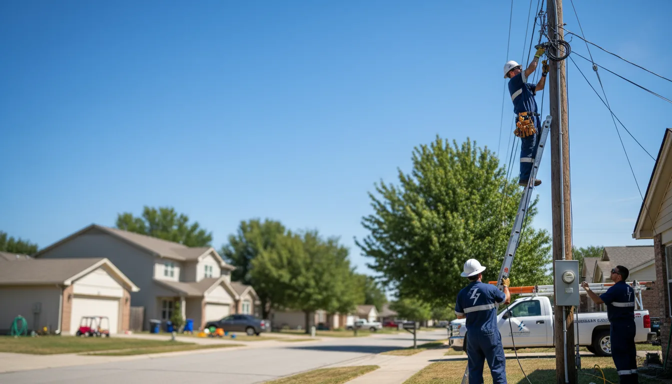 Residential electrician providing installation services in Cando, ND